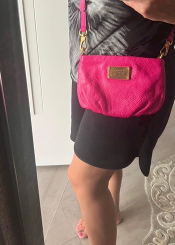 Marc Jacobs Pembe Deri Kadın Çanta - Görsel 8