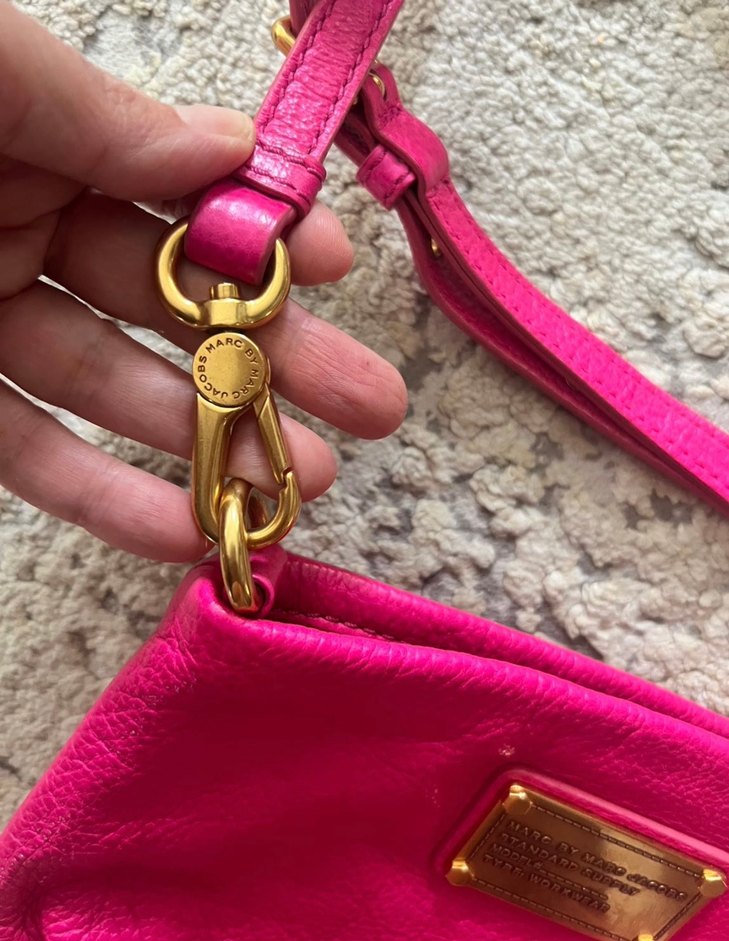 Marc Jacobs Pembe Deri Kadın Çanta - Görsel 3