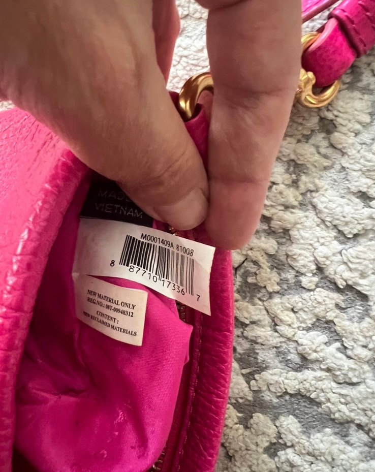 Marc Jacobs Pembe Deri Kadın Çanta - Görsel 4