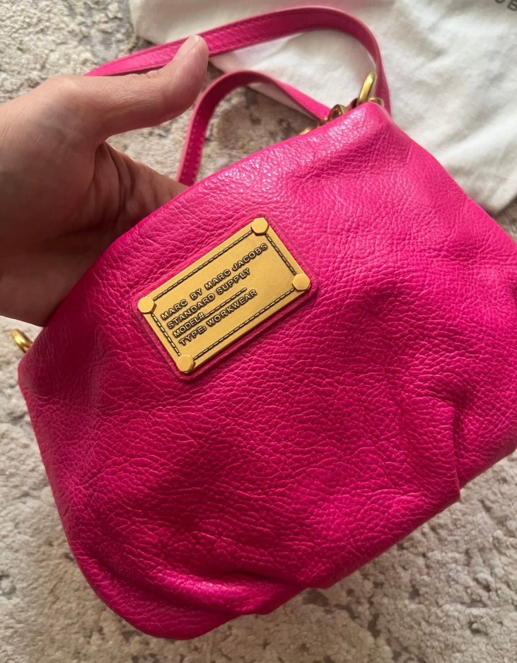 Marc Jacobs Pembe Deri Kadın Çanta - Görsel 2