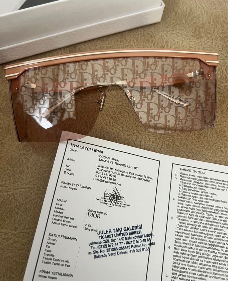 Christian Dior Bej Tokalı Kadın Vizör Şapka - Görsel 2