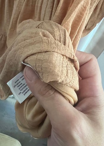 Bej Dantel Detaylı Bohem Midi Tunik - Görsel 4