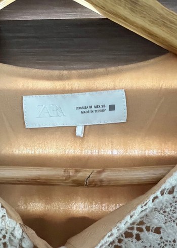 Bej Dantel Detaylı Bohem Midi Tunik - Görsel 3