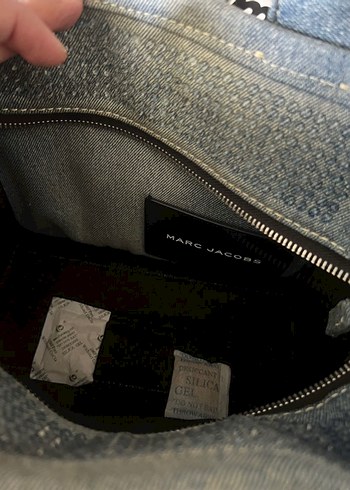 Gri Kot Kumaşlı Kadın El Çantası - Görsel 4