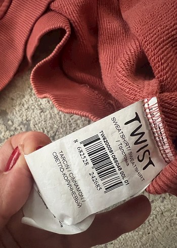 Kemer Detaylı Kırmızı Hamile Eşofman Altı - Görsel 6