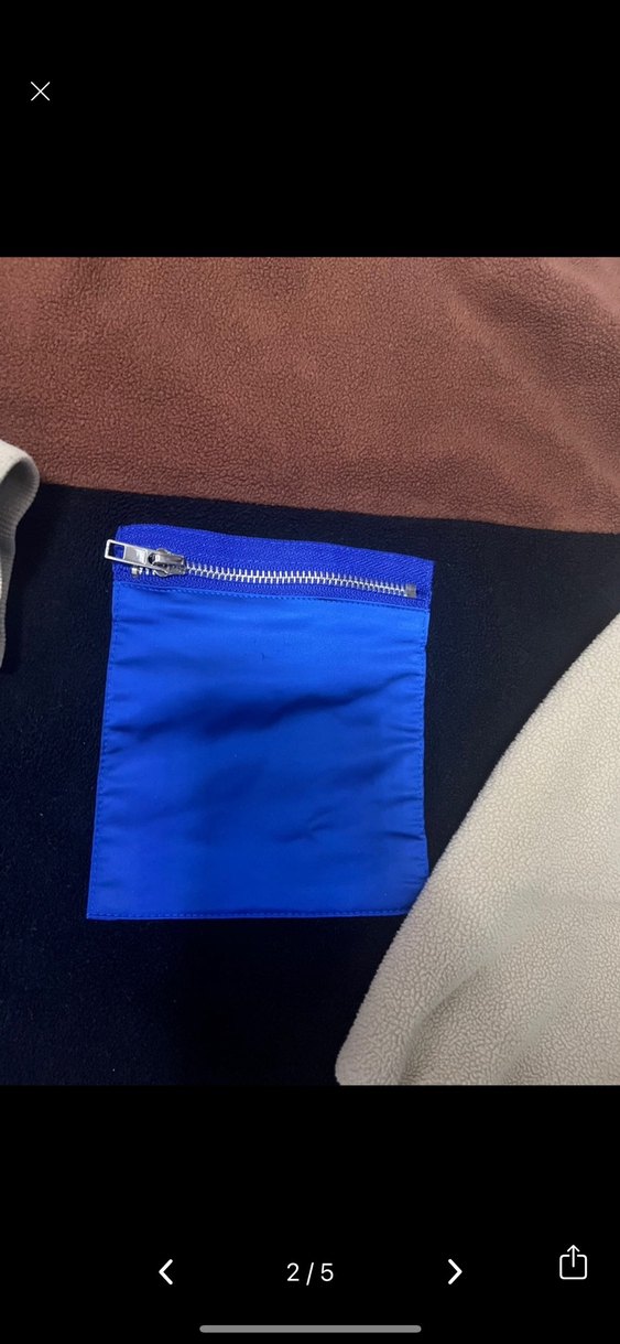 Renk Bloklu Erkek Fermuarlı Sweatshirt - Görsel 2