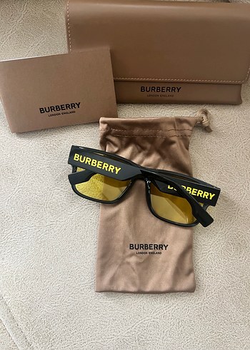 Burberry Kadın Sarı Şeffaf Camlı Gözlük - Görsel 2