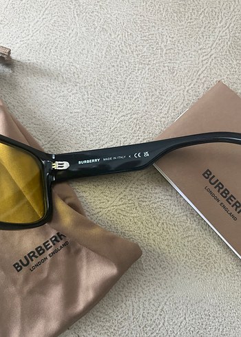 Burberry Kadın Sarı Şeffaf Camlı Gözlük - Görsel 6