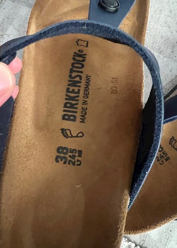 38 Beden mavi Renk Birkenstock Mavi Tokalı Terlik