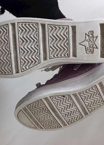 Kız Çocuk Mor Bağcıklı ve Cırt Cırtlı Spor Ayakkabı - Görsel 7