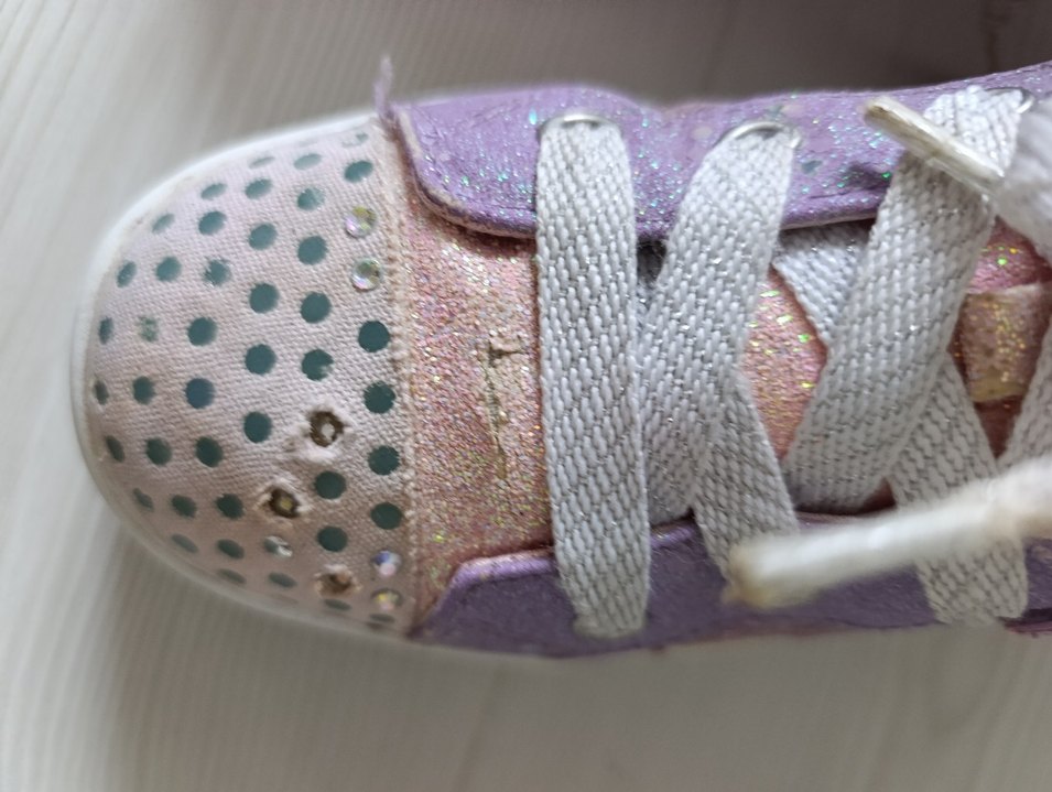 Kız Çocuk Mor Bağcıklı ve Cırt Cırtlı Spor Ayakkabı - Görsel 5