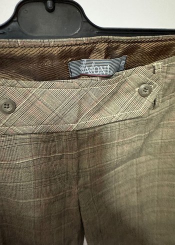 Kemer Detaylı Kısa Kumaş Kadın Pantolon - Görsel 2