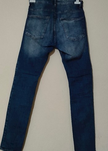 Dilvin Lacivert Biker Skinny Denim Pantolon