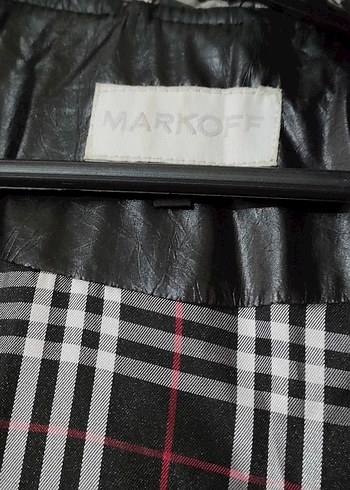 Düğmeli Siyah Deri Uzun Yağmurluk - Görsel 6