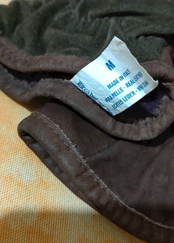 Kahverengi Deri Biker Kadın Eldivenleri - Görsel 3