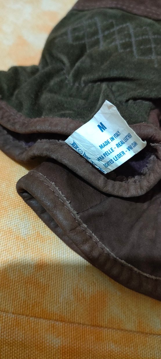 Kahverengi Deri Biker Kadın Eldivenleri - Görsel 3