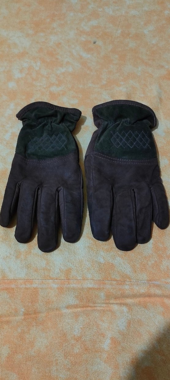 Kahverengi Deri Biker Kadın Eldivenleri - Görsel 2