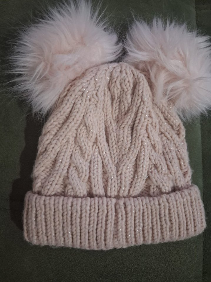 Bej Örgü Kadın Bere İki Ponponlu 8.12 yaş - Görsel 4