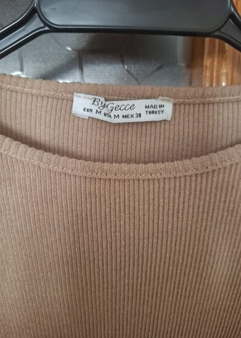Bej Triko Bluz, Uzun Kollu, Midi Boy - Görsel 5