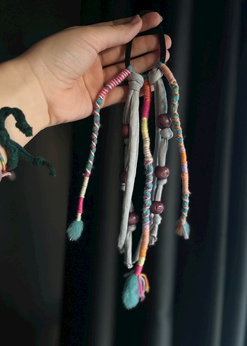 Bohem hairwrap lastik toka