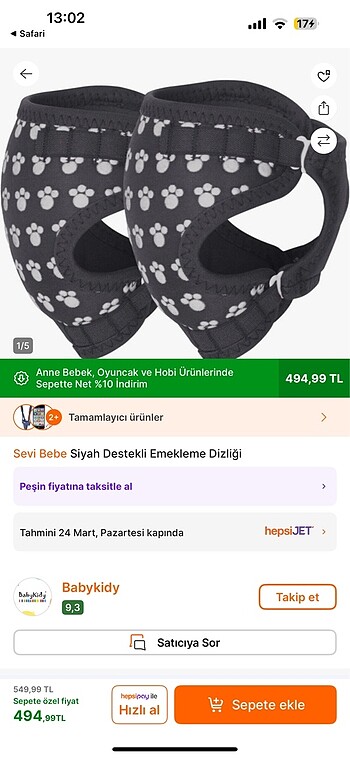 Sevi bebe emekleme dizliği