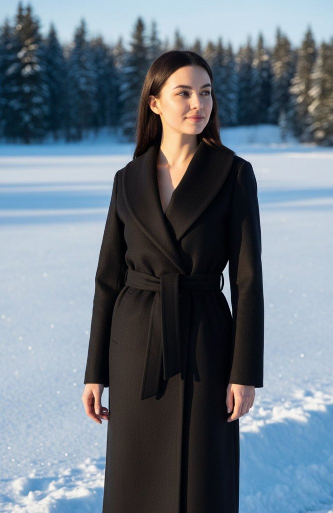 PUANE Marka Kaşe Kaban - Görsel 2