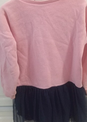 Pembe Elsa Baskılı Kız Elbisesi - Görsel 8