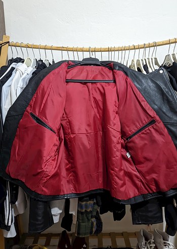 hakiki deri vintage motorcu montu - Görsel 6