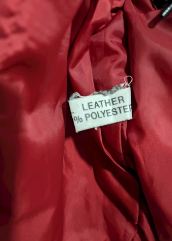 hakiki deri vintage motorcu montu - Görsel 7