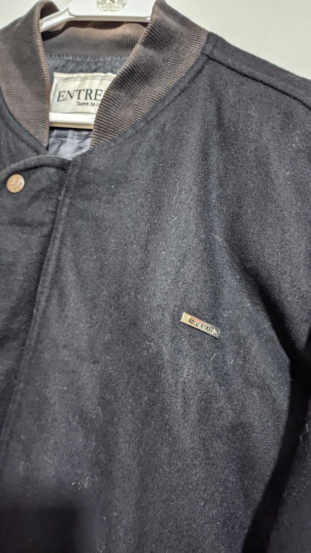 Entrefino oversize vintage Kaşe Mont - Görsel 2