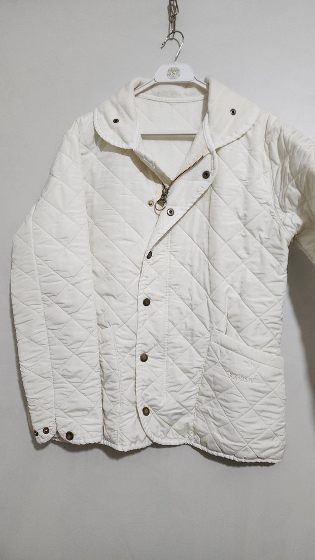 Barbour Kapitone vintage mont ceket - Görsel 5