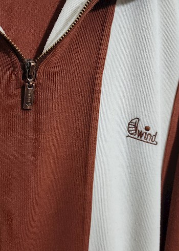 Fermuarlı Uzun Kollu vintage sweatshirt - Görsel 2