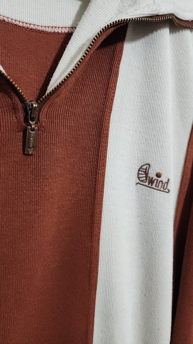 Fermuarlı Uzun Kollu vintage sweatshirt - Görsel 2