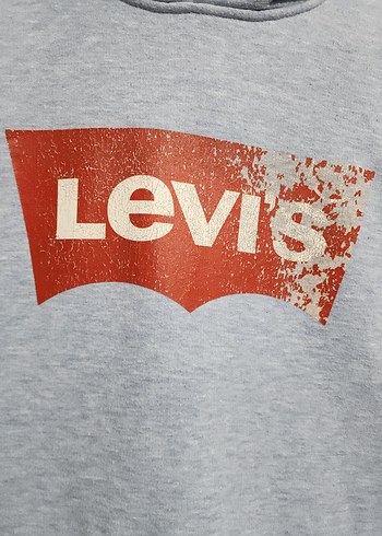 Levis Erkek Mavi Kapüşonlu Sweatshirt - Görsel 2