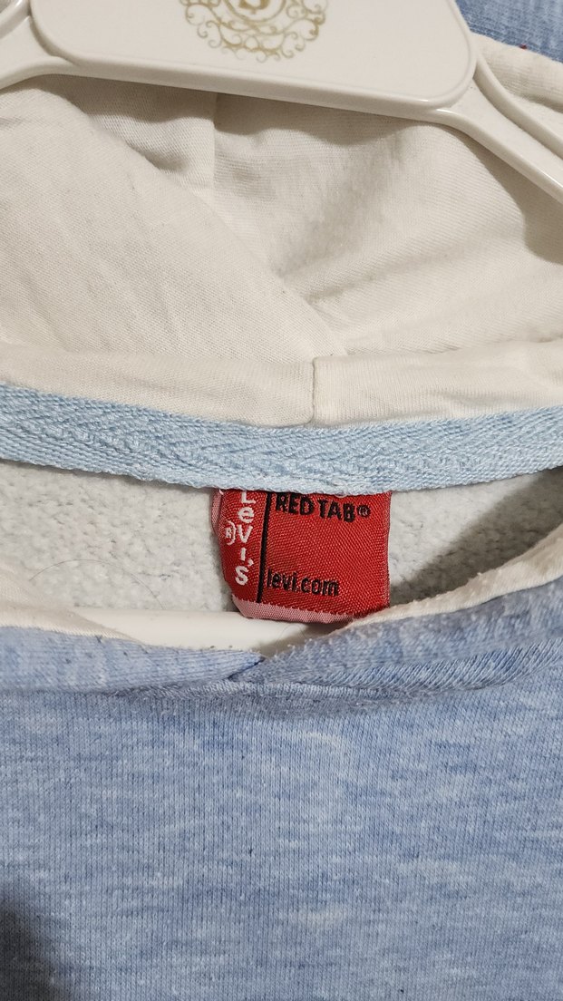 Levis Erkek Mavi Kapüşonlu Sweatshirt - Görsel 3