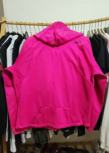 Fermuarlı Pembe Nike Kadın Spor Ceket - Görsel 6