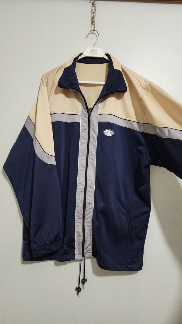 90s adidas oversize vintage ceket - Görsel 3