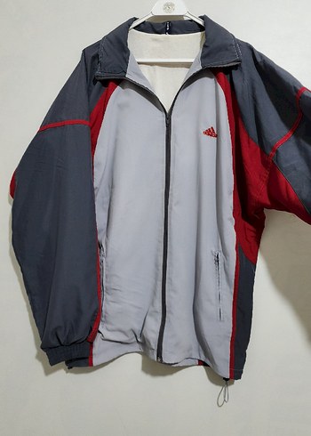 Gri Adidas Fermuarlı Erkek Spor Sweatshirt - Görsel 5