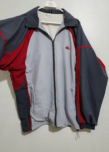 Gri Adidas Fermuarlı Erkek Spor Sweatshirt - Görsel 4