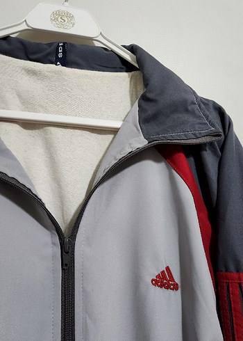 Gri Adidas Fermuarlı Erkek Spor Sweatshirt - Görsel 3