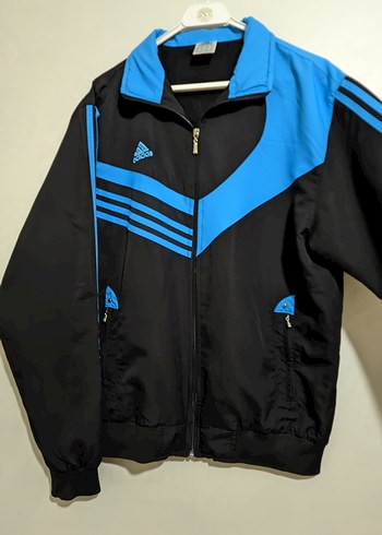 Erkek Siyah Mavi adidas vintage Ceket - Görsel 6