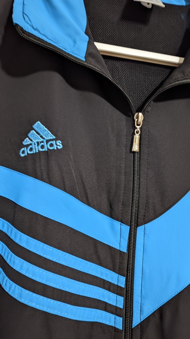 Erkek Siyah Mavi adidas vintage Ceket - Görsel 2