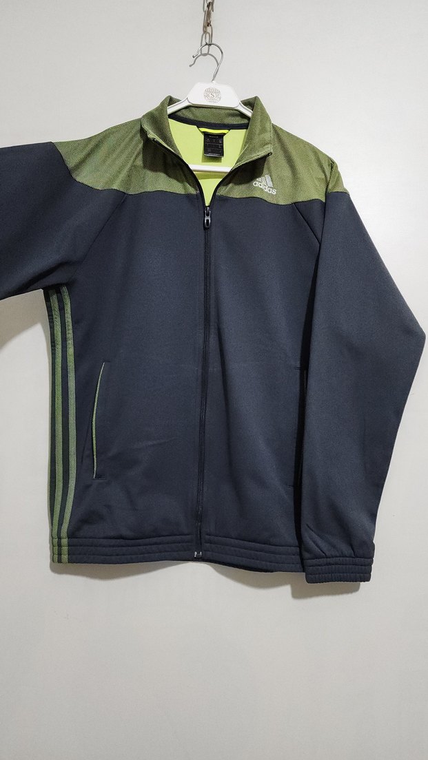 orijinal Adidas Erkek Fermuarlı ceket vintage - Görsel 3