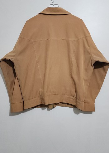 Bej Erkek Süet Ceket, Salaş Kesim, Midi Boy - Görsel 4