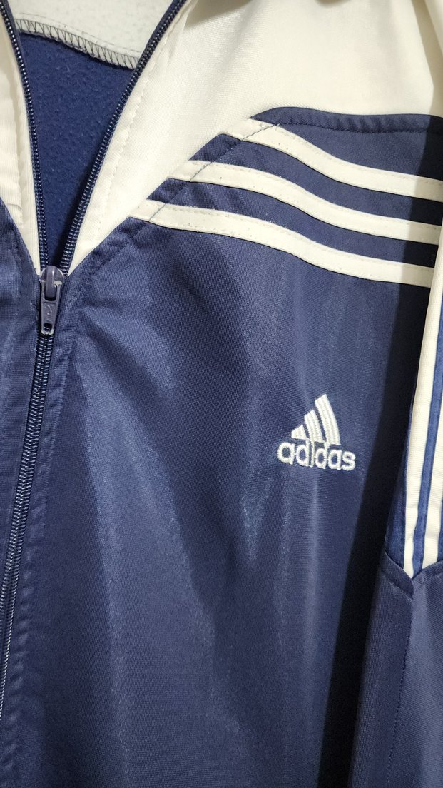 Erkek adidas vintage Lacivert Fermuarlı Spor Ceket - Görsel 3