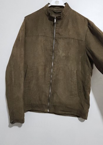 vintage Süet Fermuarlı Erkek Ceket - Görsel 3