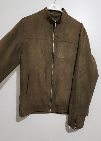 vintage Süet Fermuarlı Erkek Ceket - Görsel 2