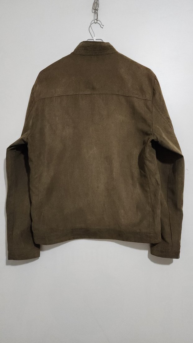 vintage Süet Fermuarlı Erkek Ceket - Görsel 4