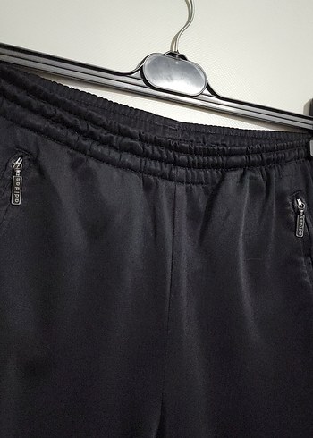 Beyaz Şeritli Siyah Regular Fit Erkek Eşofman Altı - Görsel 3