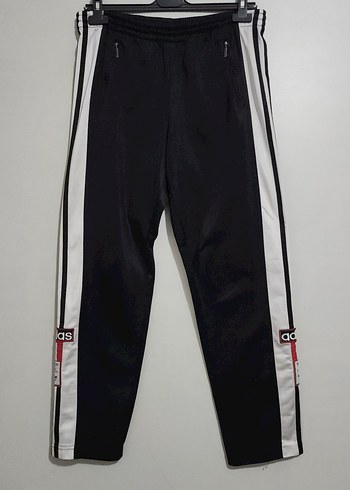 Beyaz Şeritli Siyah Regular Fit Erkek Eşofman Altı - Görsel 2